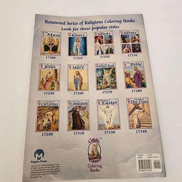 Lot of 4 Vintage Religious Coloring Books - Picture 3 of 15